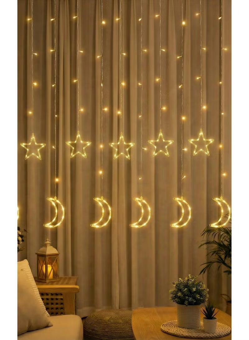 زينة رمضان، رمضان كريم، فوانيس رمضان، أهلة ونجوم مضيئة، ديكور إسلامي للمنزل، أجواء رمضانية، زينة الحائط، مستلزمات رمضان، رمضان مبارك. 3 متر